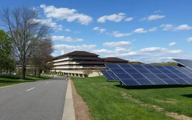 Solar Panels at Verizon campus in Basking Ridge NJ