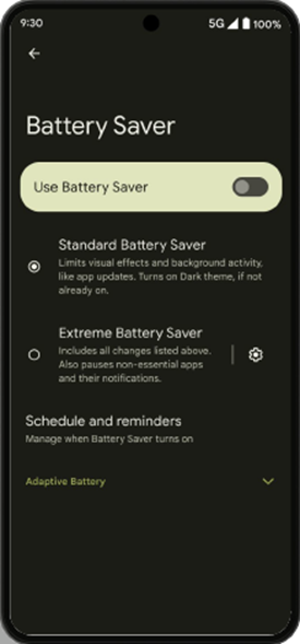 battery saver image