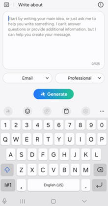 Samsung Galaxy One UI 6.1.1 Chat Assist screenshot