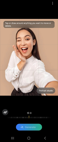 Samsung Galaxy One UI 6.1.1 Portrait Studio screenshot