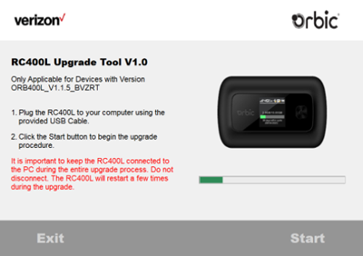 Orbic Speel Tool Set Up Step 7 screenshot