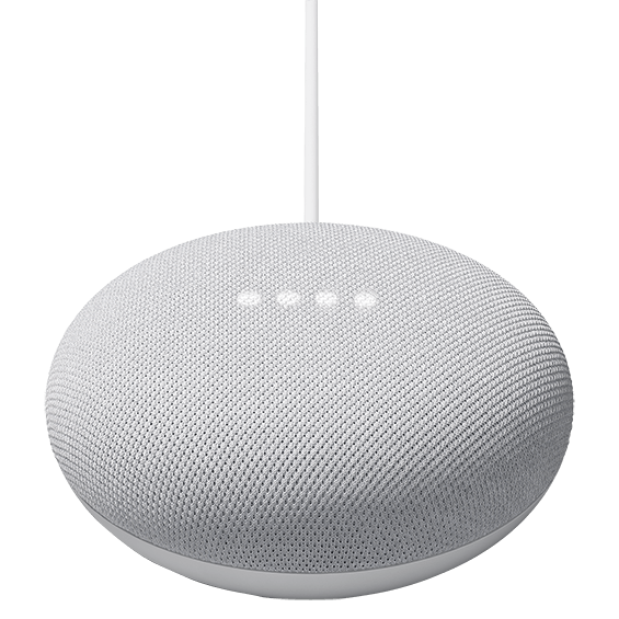 Chalk Google Nest Mini product image angle view